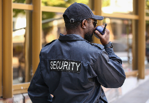 File photo of a security man