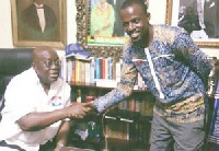 Nana Akufo-Addo in a handshake with Awal Mohammed