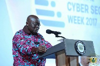 President Akufo-Addo delivering his remarks at the event