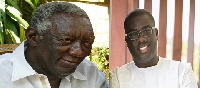 Former President John Agyekum Kufuor and NPP National Organiser, Sammy Awuku