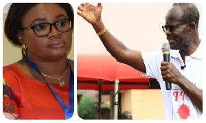 Chair of the Electoral Commission, Charlotte Osei and Dr. Papa Kwesi Nduom