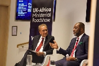 Energy Minister, Dr Matthew Opoku Prempeh speaking during UK-Africa Industrial Decarbonization road