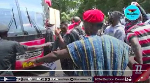 #OccupyJulorbiHouse: Watch how demonstrators blocked police from using a road