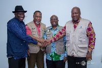Former President John Dramani Mahama meets colleague heads of mission in Sierra Leone