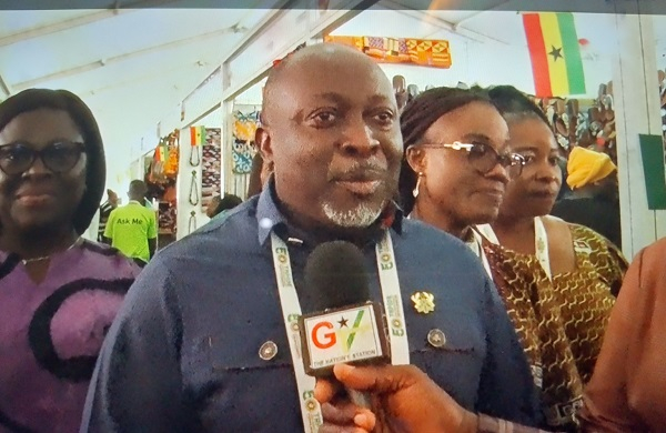 Ghana’s High Commissioner to Nigeria Baba Jamal speaking at the event