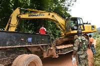 Many excavators were seized during the Operation Vanguard operations