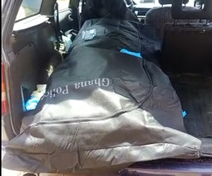 Photo of the dead body in a bag