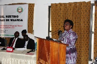 Mrs. Adelaide  Anno-Kumi, Chief  Director  at  the  interior  Ministry,  addressed  the  function