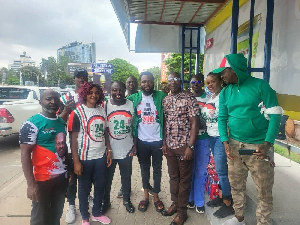 Comrade Kofi Atta Mills , Ashi Moore among other NDC supporters