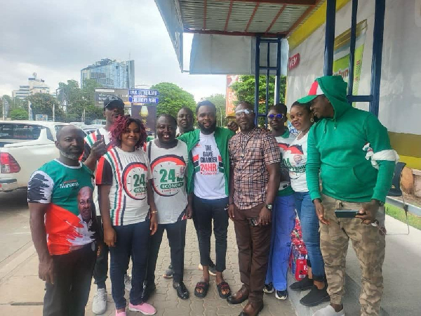 Comrade Kofi Atta Mills , Ashi Moore among other NDC supporters