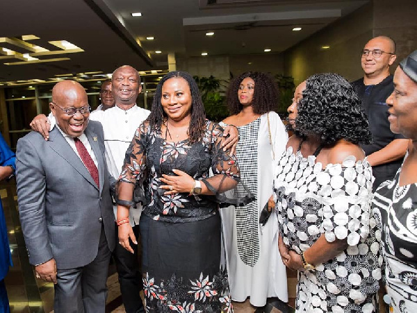 An old photo of President Akufo-Addo and Charlotte Osei