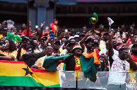 Black Stars fans File photo.