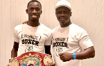 Coach Carl Lokko and boxer Joseph Laryea