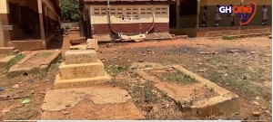 A picture of how some of the graveyards look inside the school