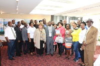 Group picture of GREDA members with Mary Deros , Deputy Mayor of Montreal