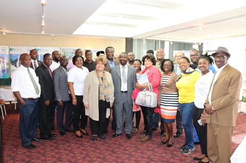 Group picture of GREDA members with Mary Deros , Deputy Mayor of Montreal