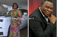 Dr. Kwaku Oteng's first wife poses by her husband's cars