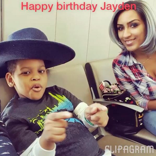 Juliet Ibrahim and son, Jayden