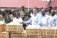 Supra Pharma presented a variety of medical consumables to the 37 Military Hospital