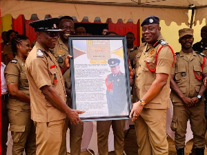 Some retired fire officers received awards for their dedicated services