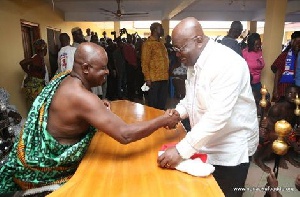 Akufo Addo With Aturu Nkonkonkyea II  Chief Of Japekrom