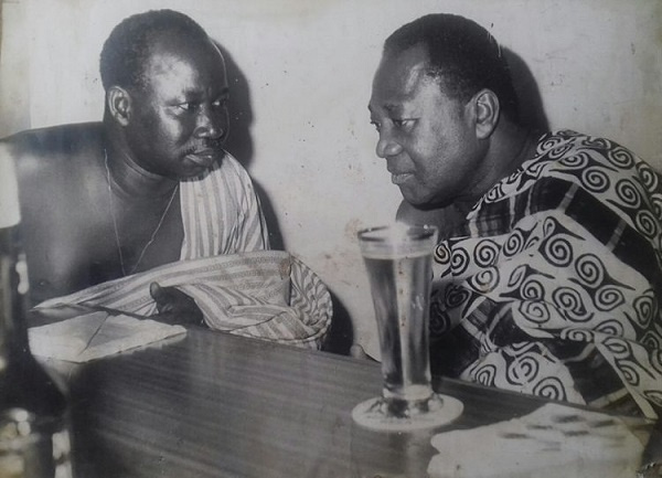 Joshua Kwabena Siaw is seen here with the Asantehene Otumfuo Opoku Ware II