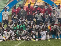 Black Satellites with the trophy