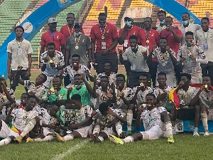 Black Satellites with the trophy