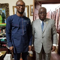 President Akufo-Addo with Ahmed Bening