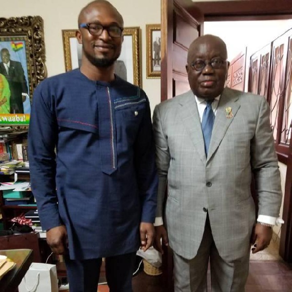 President Akufo-Addo with Ahmed Bening