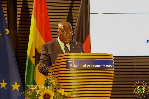 President Akufo-Addo delivering his speech at KAS