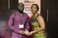 Ms Esther Cobbah, CEO of Stratcomm Africa and  Kofi Baah-Boakye, Business Development Manager