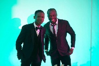 Abraham Attah and his manager Mawuko Kuadzi