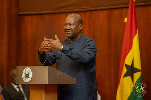 John Dramani Mahama is the President of Ghana