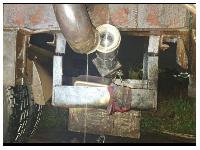 The DAF XF tanker suffered a discharge valve failure at Misa Fuel Station in Ntoaso