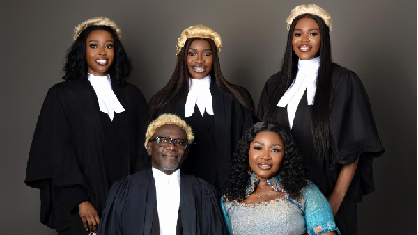 The family of lawyers in a photograph