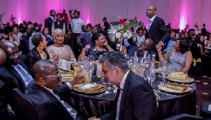 President Nana Akufo-Addo at a gala dinner with First Lady Rebecca Akufo-Addo