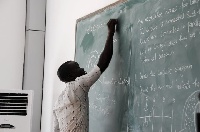Teachers have resorted to writing exam questions on blackboards since there are no funds to print