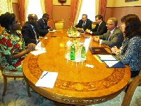 Members of both diplomatic teams in talks