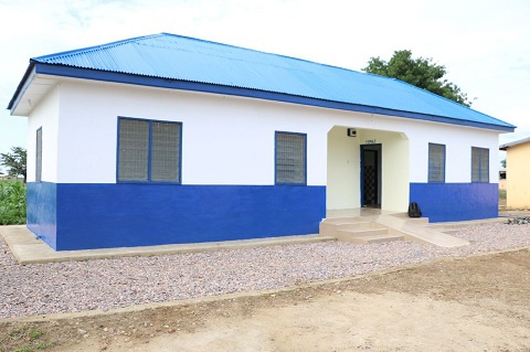 A newly constructed contemporary bath-house facility