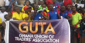 GUTA members at a protest