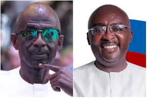 Asiedu Nketiah (L) has stated that he can never consider Dr Bawumia (R) as an enemy
