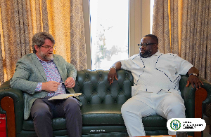 Michael Kpakpo Allotey and Michael Kmiecinski captured during discussions