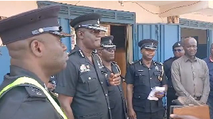 DCOP Osei Akoto Arthur (2nd from left) is the Ashanti Regional Police Commander