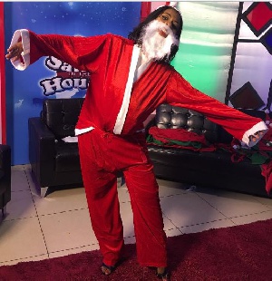 Selly Galley-Fiawoo dressed as Santa