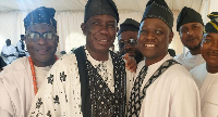 Divine Dzegbla (Second from left) in a group photo with some governors from Nigeria