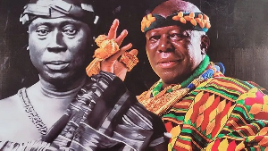 King Prempeh I (L) and Otumfuo Osei Tutu II