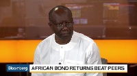 Ken Ofori-Atta discussing the bond sale, the cedi and working with the IMF on Bloomberg TV