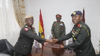 Major General Michael Essien and Major General Bismack Kwesi Onwonah