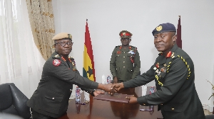 Major General Michael Essien and Major General Bismack Kwesi Onwonah